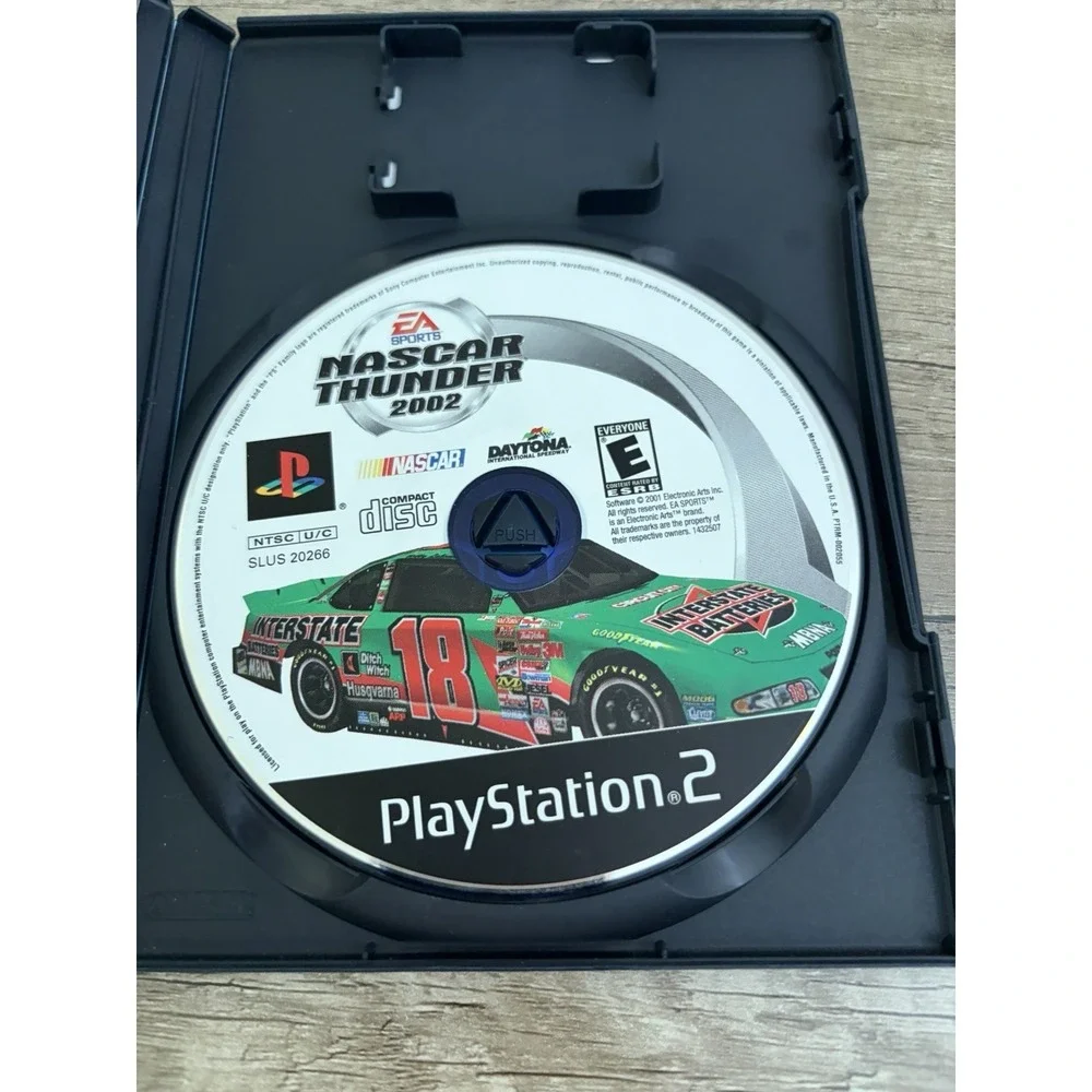 NASCAR Thunder 2002 (Sony PlayStation 2, 2001) Complete CIB Video Game PS2